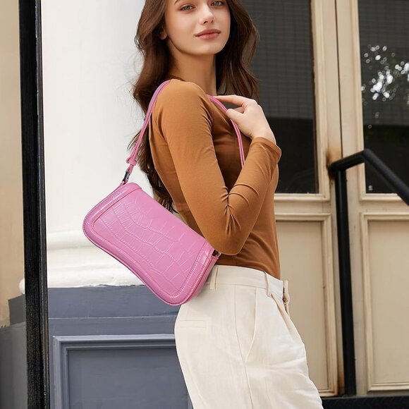 Small Shoulder Bags,Purses for Women Vegan Leather Crossbody Handbag Clutch Hobo - Picture 2 of 7